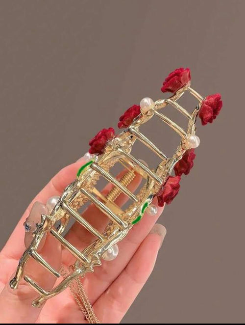 Flower Hair Claw Clip